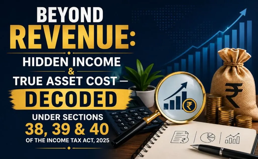 Beyond Revenue: Hidden Income & True Asset Cost — Decoded under Sections 38, 39 & 40 of the Income Tax Act, 2025