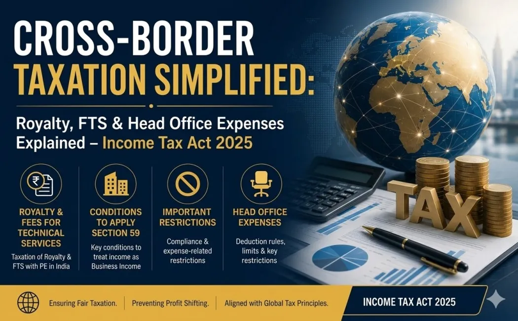 📘 Cross-Border Taxation Simplified: Royalty, FTS & Head Office Expenses Explained – Income Tax Act 2025