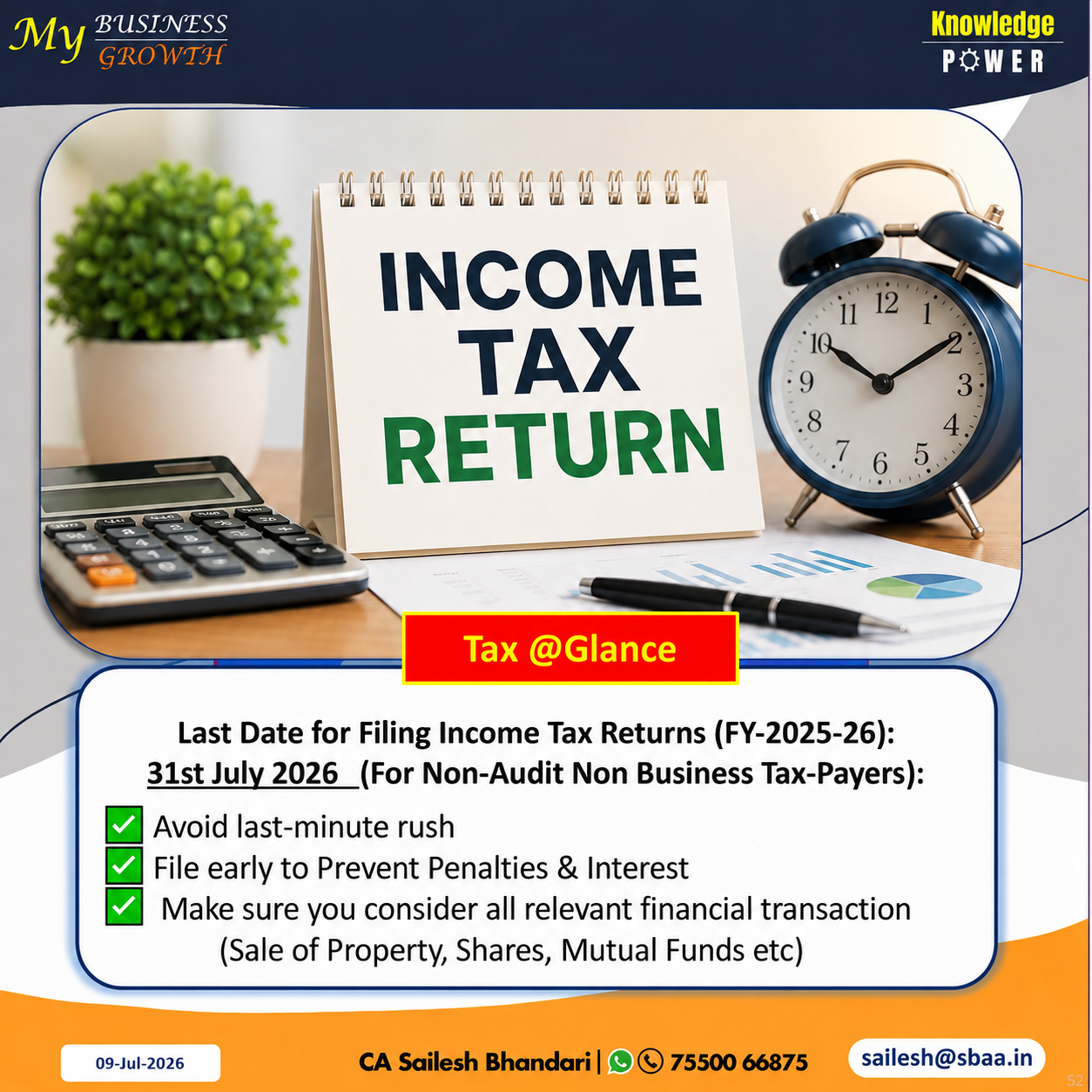 #IncomeTaxReturn #ITR2026 #FileYourITR #TaxCompliance #CAIndia