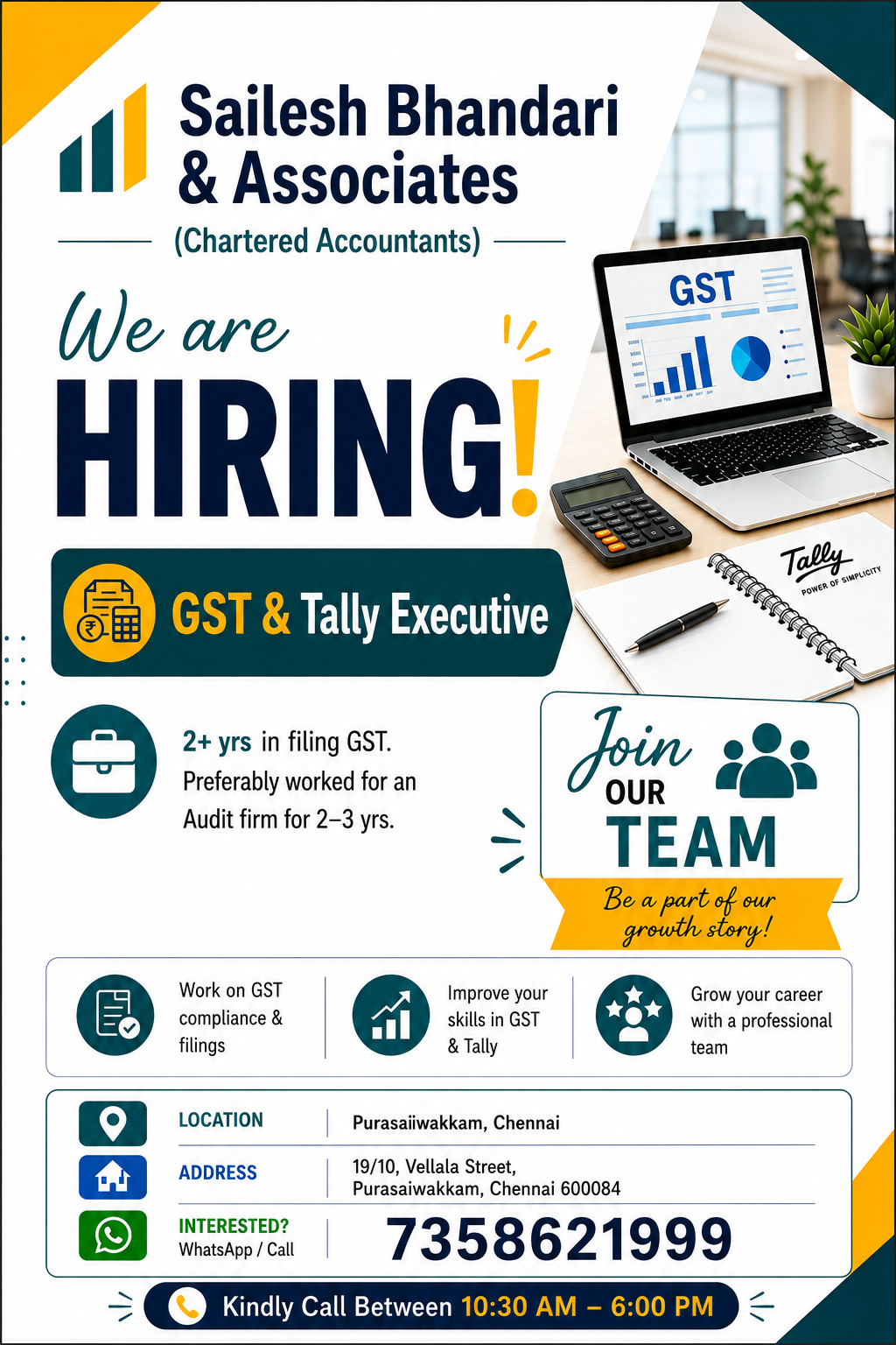 GST & Tally Executive